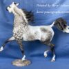 Custom Resin Arabian Stallion Dapple Grey - Image 3
