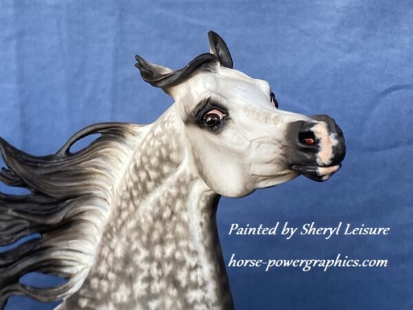 Custom Resin Arabian Stallion Dapple Grey