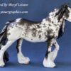 Custom Breyer Vanner Mare Black Sabino - Image 2