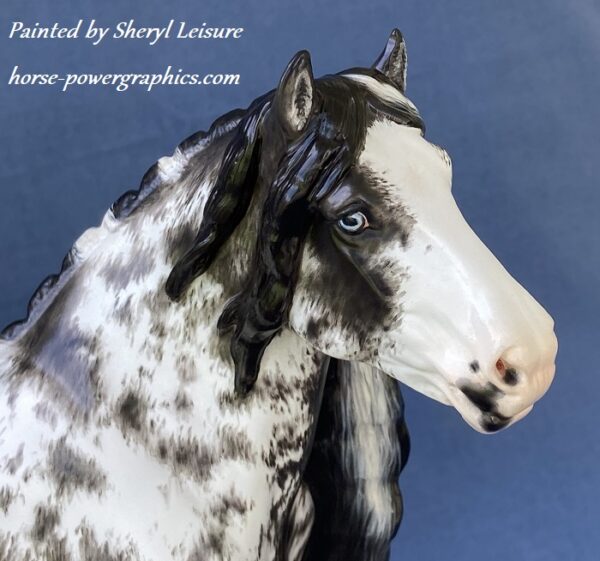Custom Breyer Vanner Mare Black Sabino