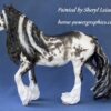 Custom Breyer Vanner Mare Black Sabino - Image 6