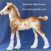 Custom Breyer Vanner Foal Chestnut Sabino - Image 2