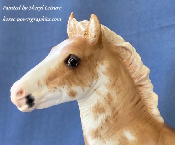 Custom Breyer Vanner Foal Chestnut Sabino