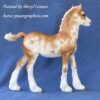 Custom Breyer Vanner Foal Chestnut Sabino - Image 5