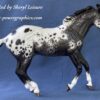 Custom Breyer Stock Horse Black Appaloosa - Image 2