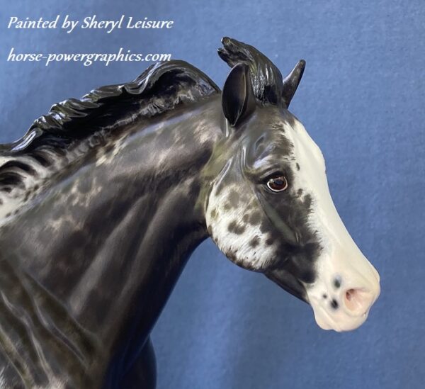 Custom Breyer Stock Horse Black Appaloosa