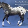 Custom Breyer Stock Horse Black Appaloosa - Image 4