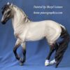 Custom Resin Kiger Mustang Grullo - Image 2