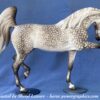 Custom Resin Prancing Arabian Mare Dapple Grey - Image 3