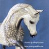 Custom Resin Prancing Arabian Mare Dapple Grey - Image 4