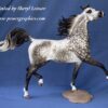 Custom Resin Arabian Stallion Dapple Grey - Image 2