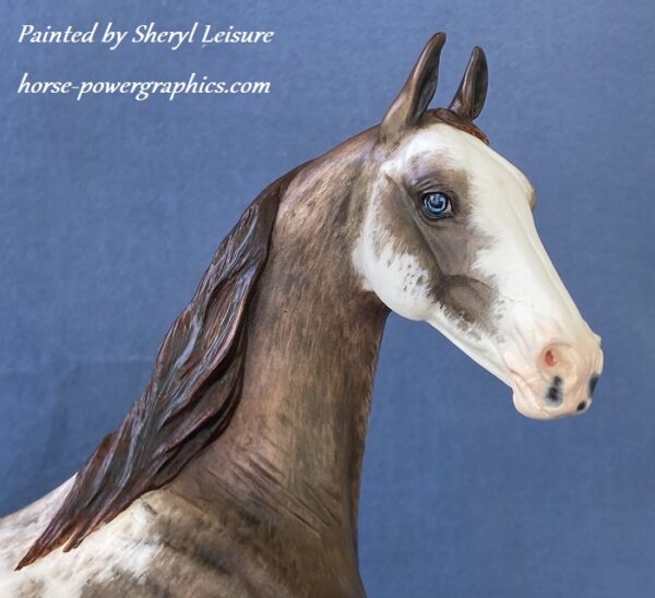 Custom Resin Saddlebred Chestnut Sabino