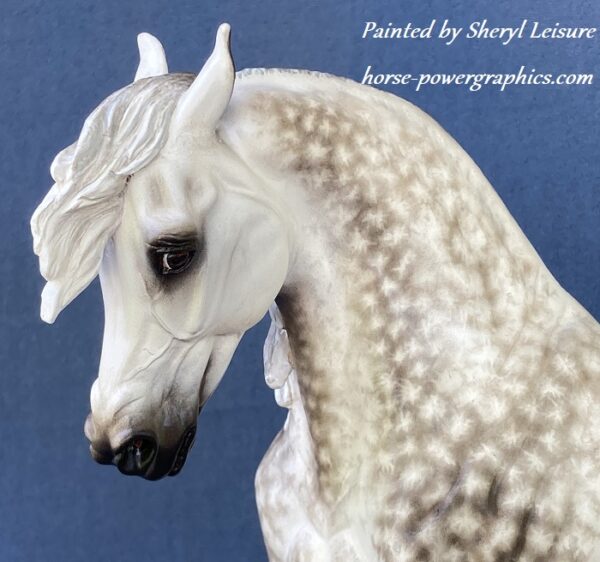 Custom Resin Arabian Stallion Dapple Gray