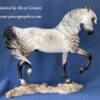 Custom Resin Arabian Stallion Dapple Gray - Image 5