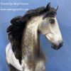 Custom Resin Spanish PRE Stallion Dapple Grey -SOLD - Image 4