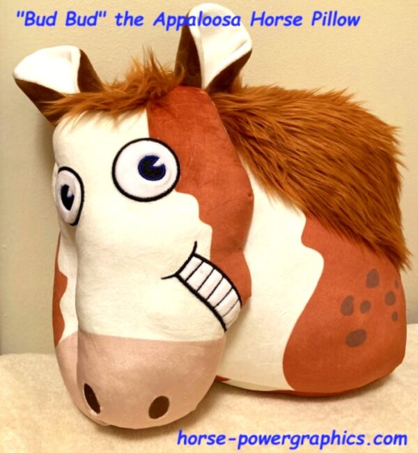 NEW! "Bud Bud" the Appaloosa Horse Pillow